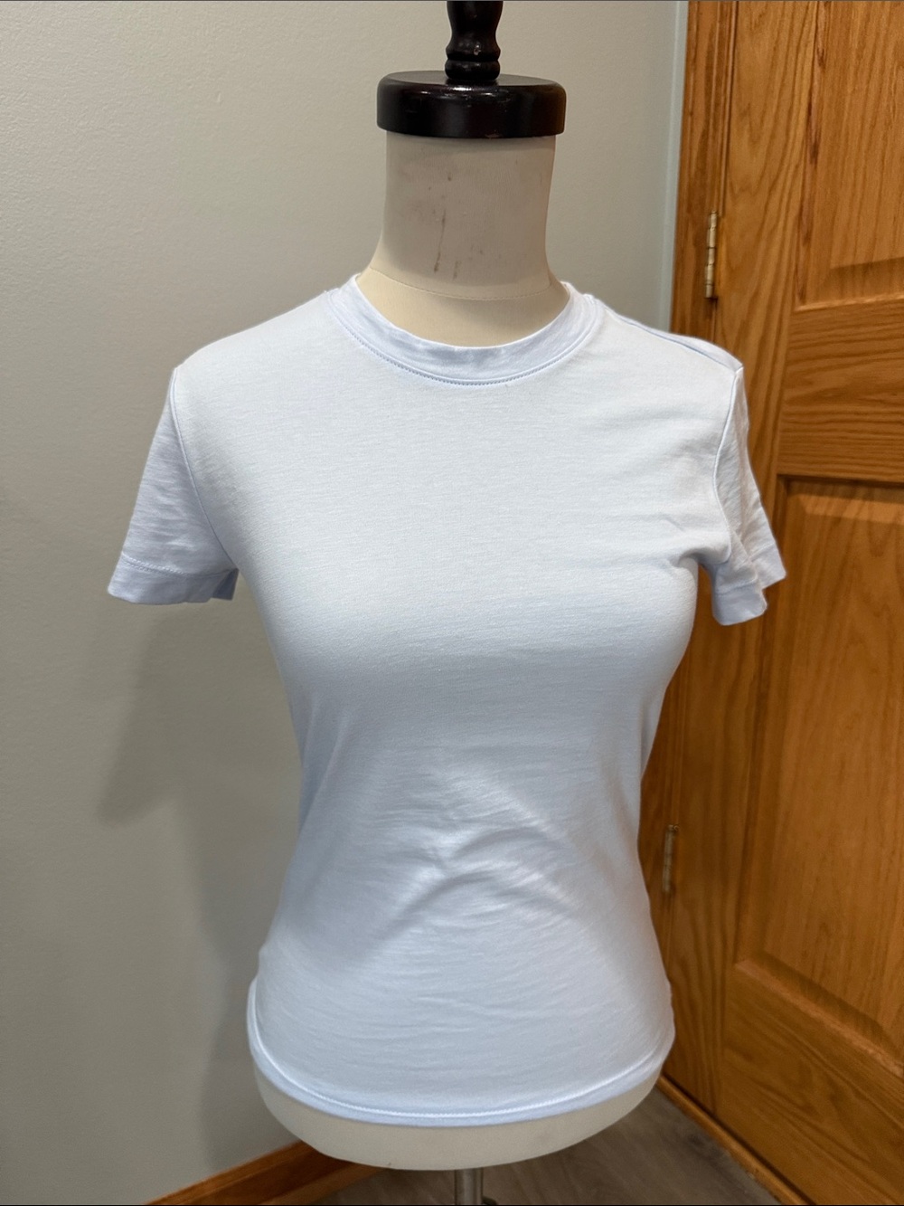 Banana Republic Light Blue Crewneck Short Sleeve Tee